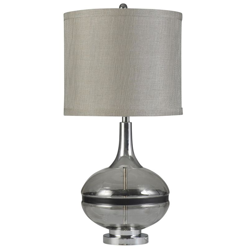 Glass Elyse Smoke Table Lamp (Set of 2)