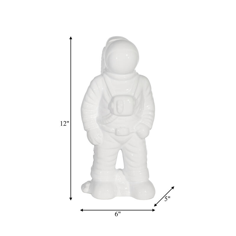 12" Ceramic Astronaut Statue