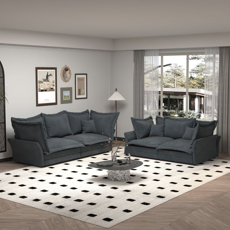 Merax Modern Comfy Upholstered Sofa Cloud Couch
