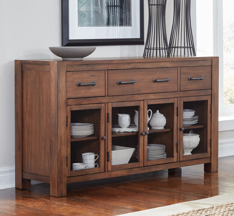 Belen Kox Salvage Mahogany Server, Belen Kox