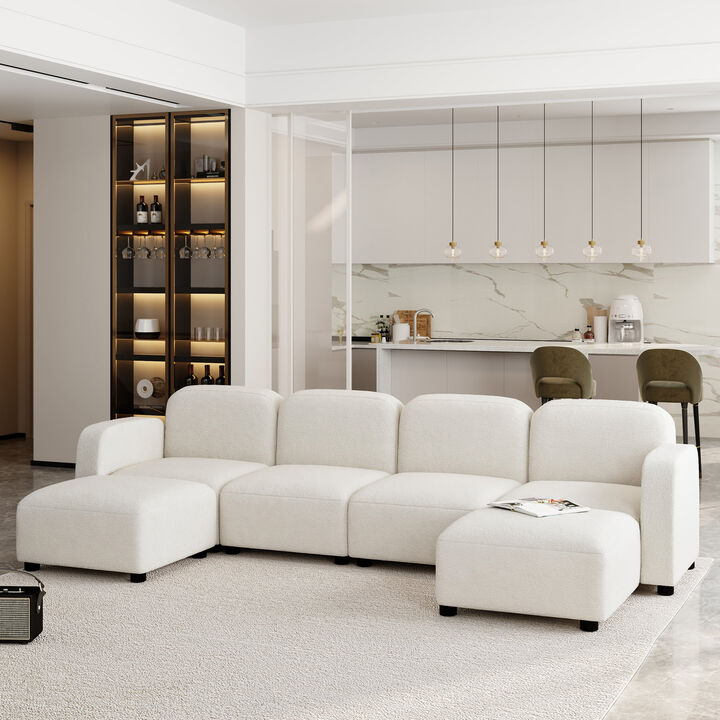 Merax Velvet Modular Sectional Sofa Couch