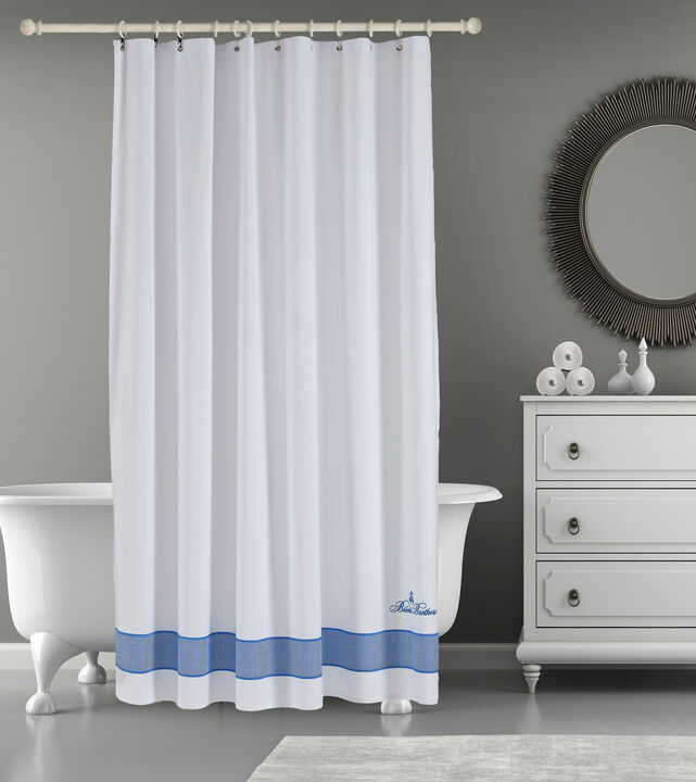 Brooks Brothers Fancy Border Shower Curtain