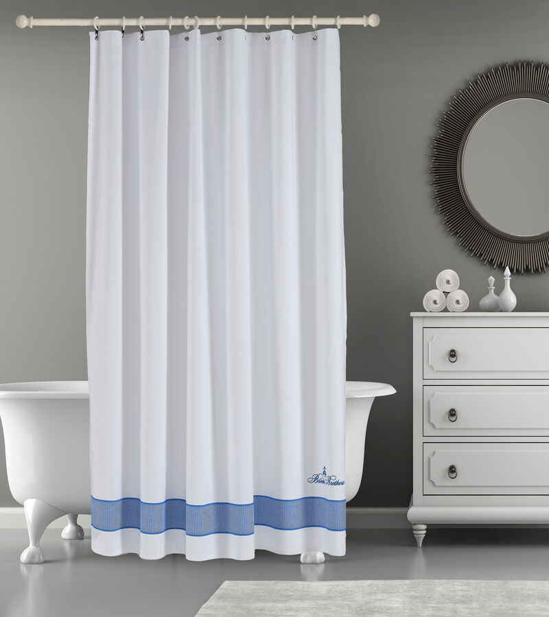 Brooks Brothers Fancy Border Shower Curtain