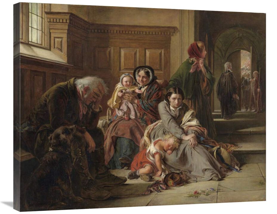 Waiting for the Verdict-Canvas Art-35x28