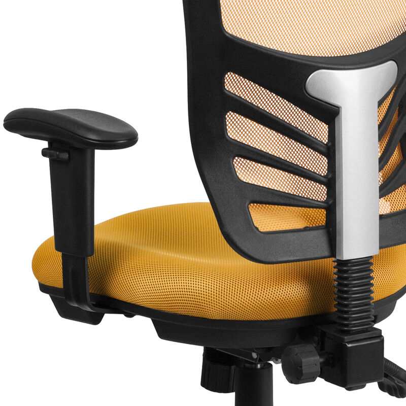 Nicholas Mid-Back Dark Gray Mesh Multifunction Executive Swivel Ergonomic Office Chair with Adjustable Arms