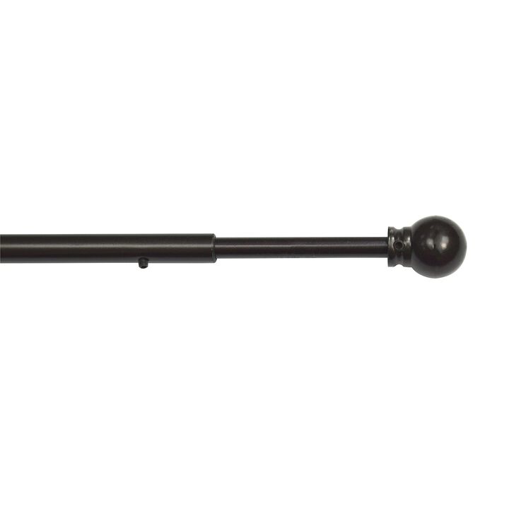 Versailles Swing Arm With Ball Finial Pair - 14x25", Espresso