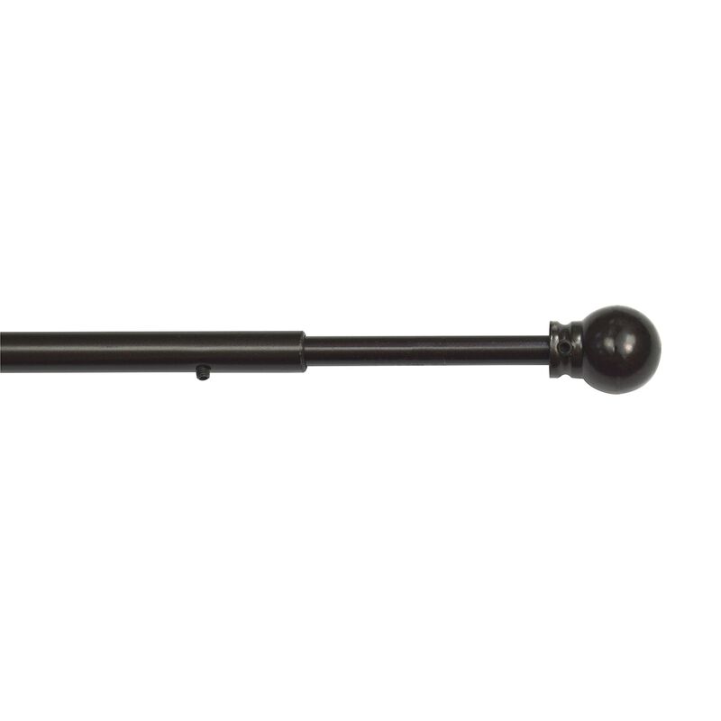 Versailles Swing Arm With Ball Finial Pair - 14x25", Espresso