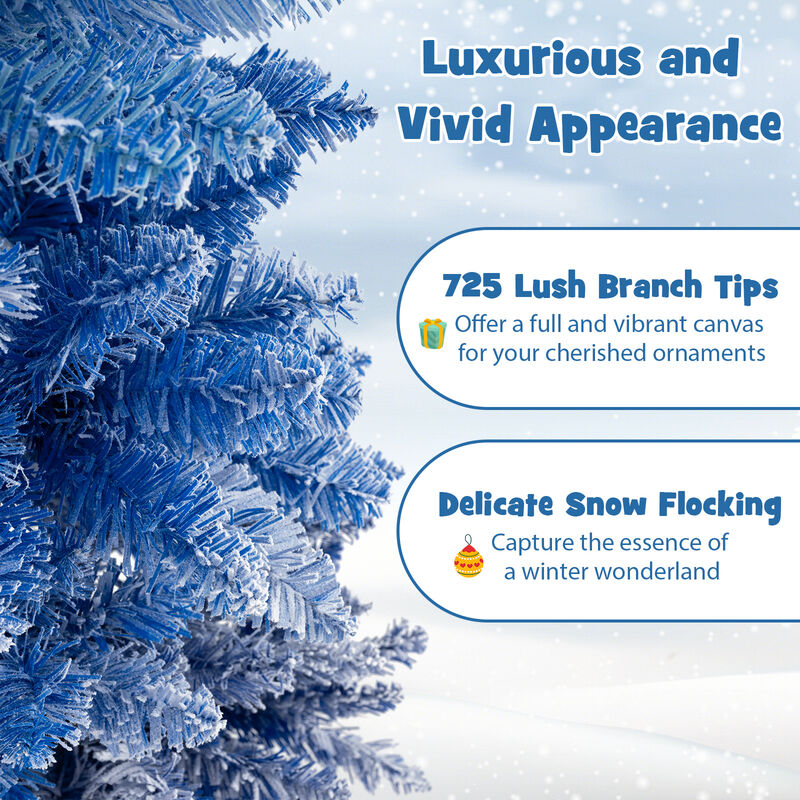 Gradient Snow Flocked Artificial Christmas Tree