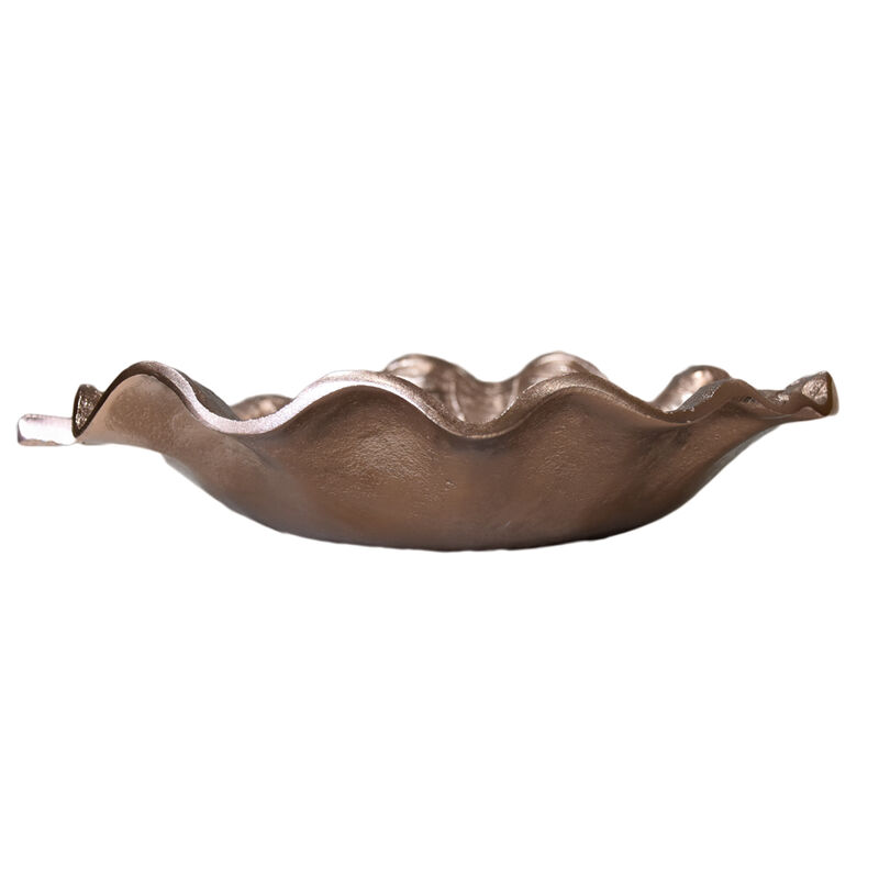 Handmade Decorative Gold Color Coated 4.72 x 4.52 x 1.18 Inches Aluminium Tray 052AB BBH Home's