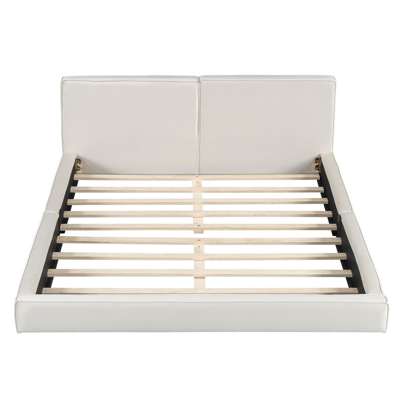 Merax Velvet Upholstered Platform Bed