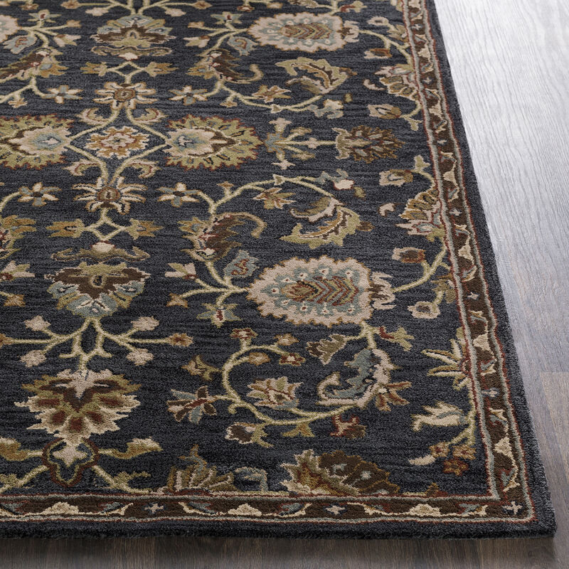 Middleton AWMD-1000 3' x 5' Black Rug