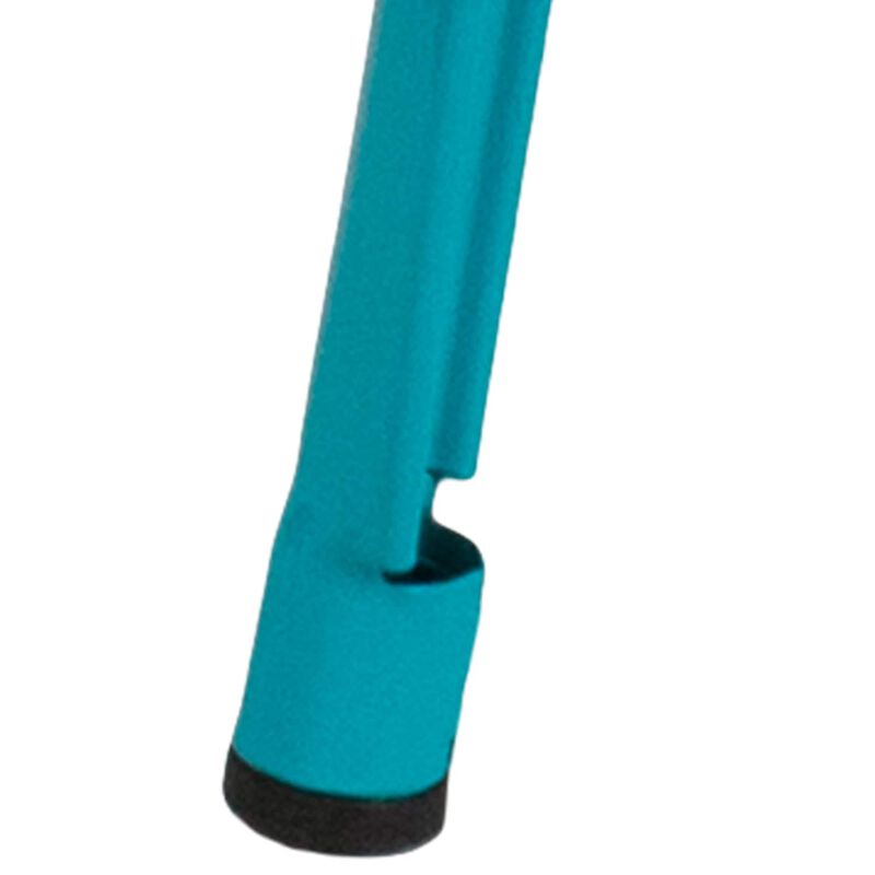 Flash Furniture Commercial Grade 30" High Backless Crystal Teal-Blue Indoor-Outdoor Barstool