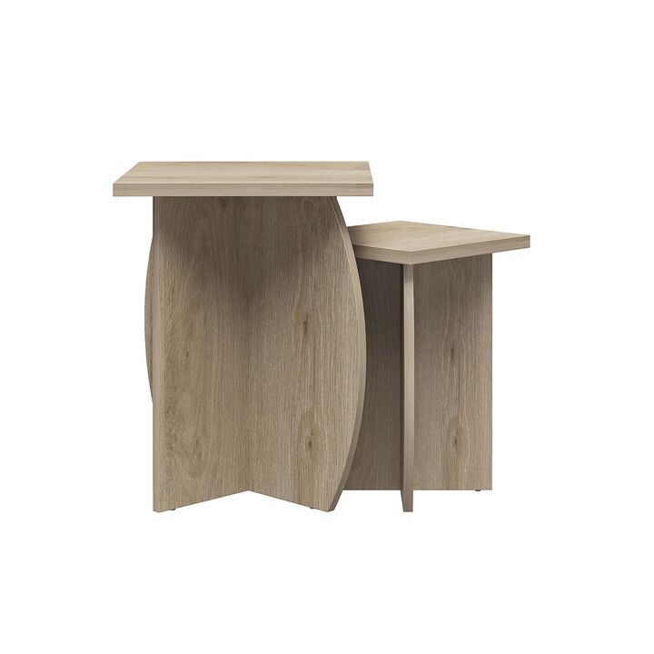 Voler Set of 2 Minimalist Nesting End Tables