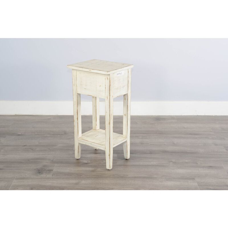 Sunny Designs White Sand Chair Side Table