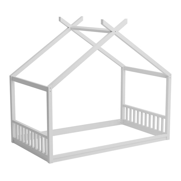 Merax Montessori Style House Floor Bed