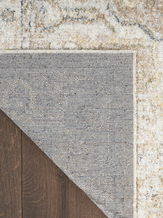 Astra Machine Washable ASW12 Beige 2'2" x 12' Rug