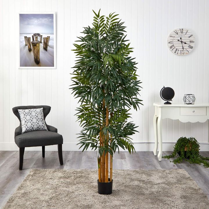 Hivvago 5.5 Feet Phoenix Artificial Palm tree with Natural Trunk
