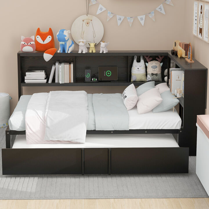 Merax Modern Daybed with Trundle