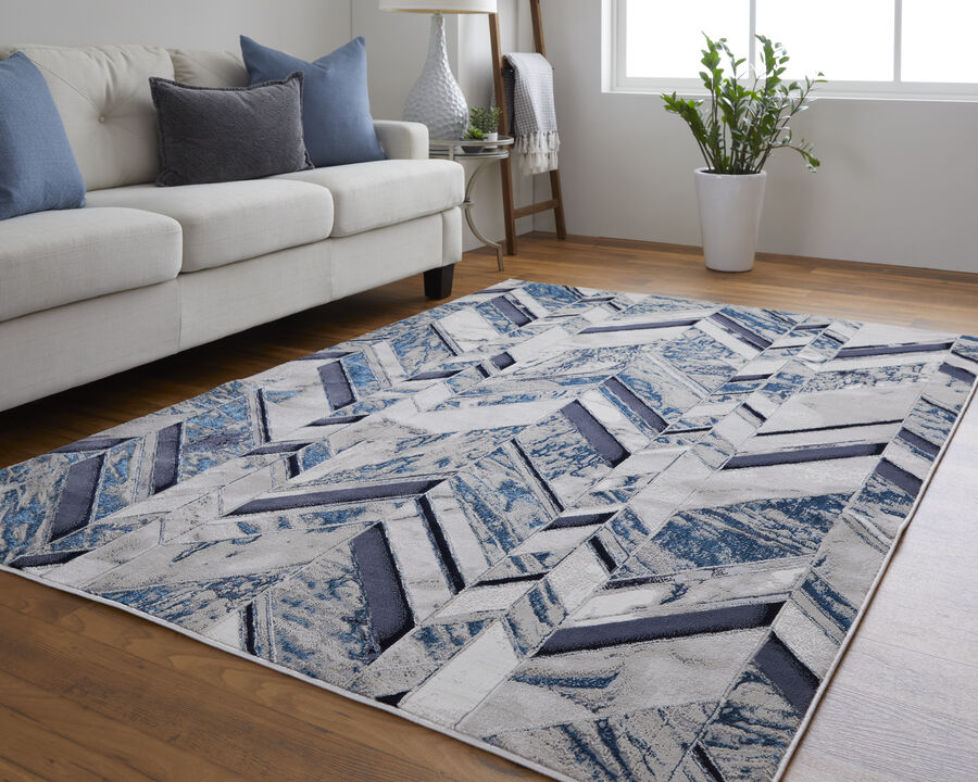 Indio 39H1F Ivory/Blue/Gray 1'8" x 2'10" Rug