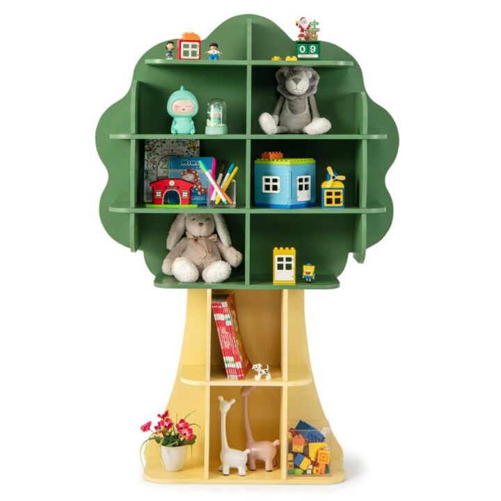 Hivvago Kids Bookcase Shelf Toy Storage Organizer with Open Storage Shelves