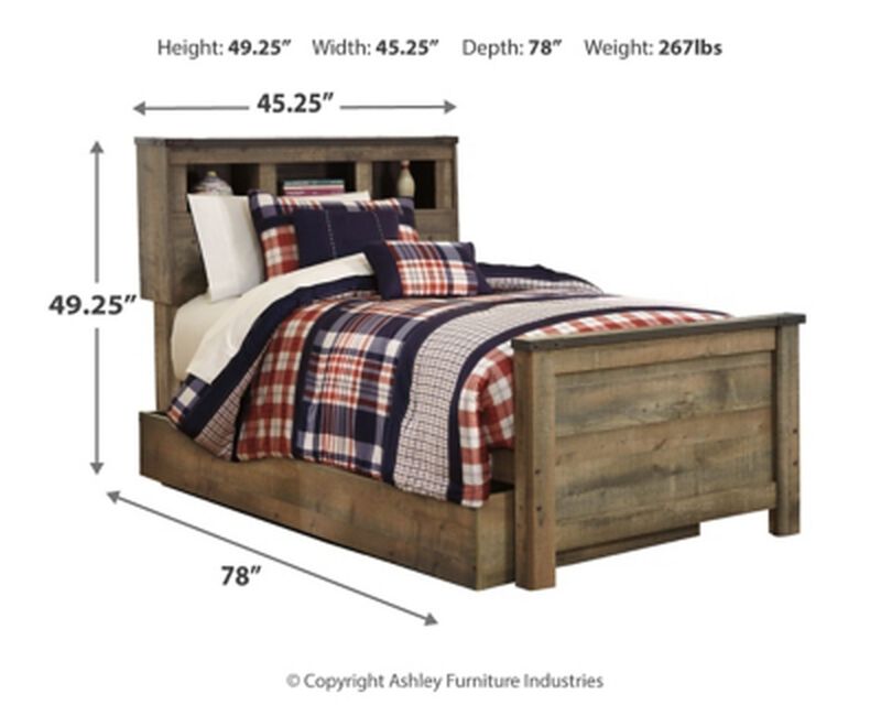 Trinell Twin Bookcase Bed