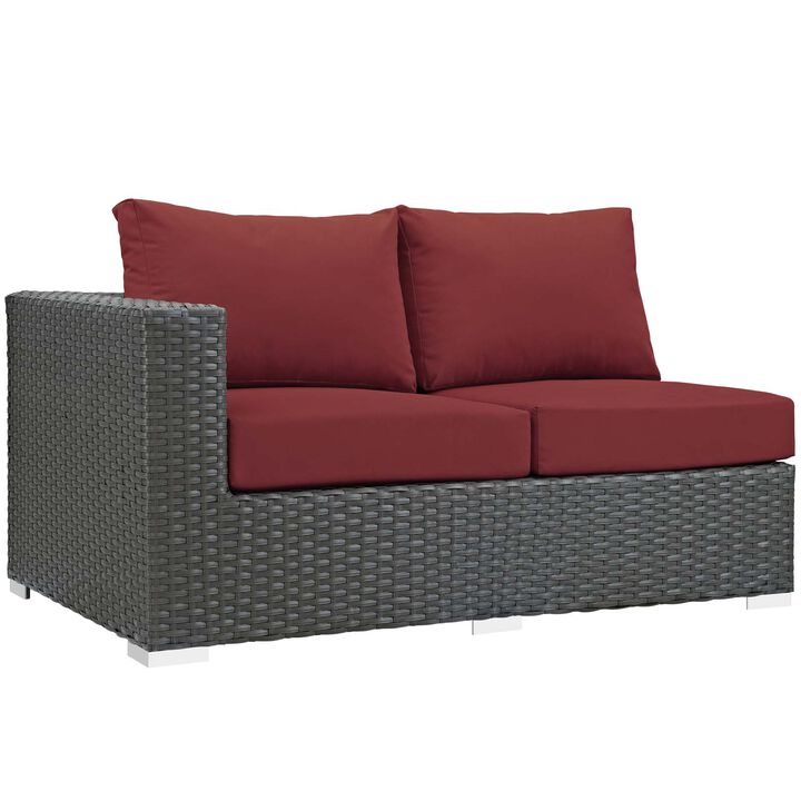 Modway - Sojourn Outdoor Patio Sunbrella® Left Arm Loveseat