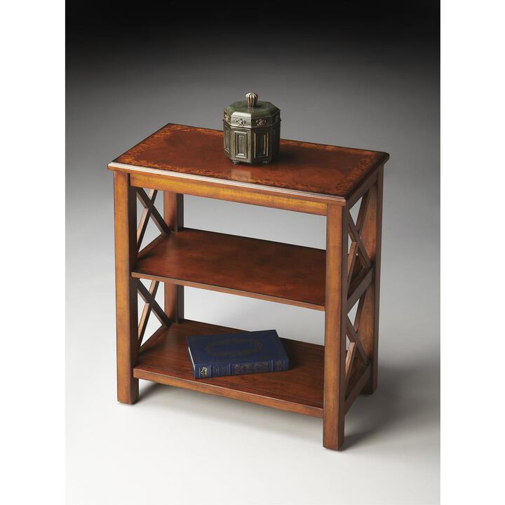 Butler Specialty Company Vance 2 Shelf 22W Bookcase, Medium Brown