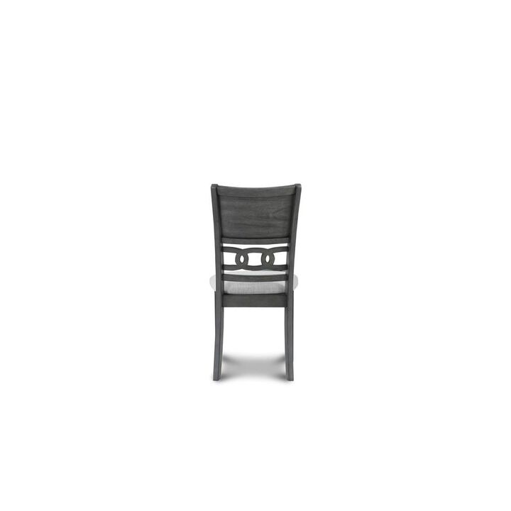 New Classic Furniture Furniture Gia Solid Wood Dining Chair in Gray (Set of 2)