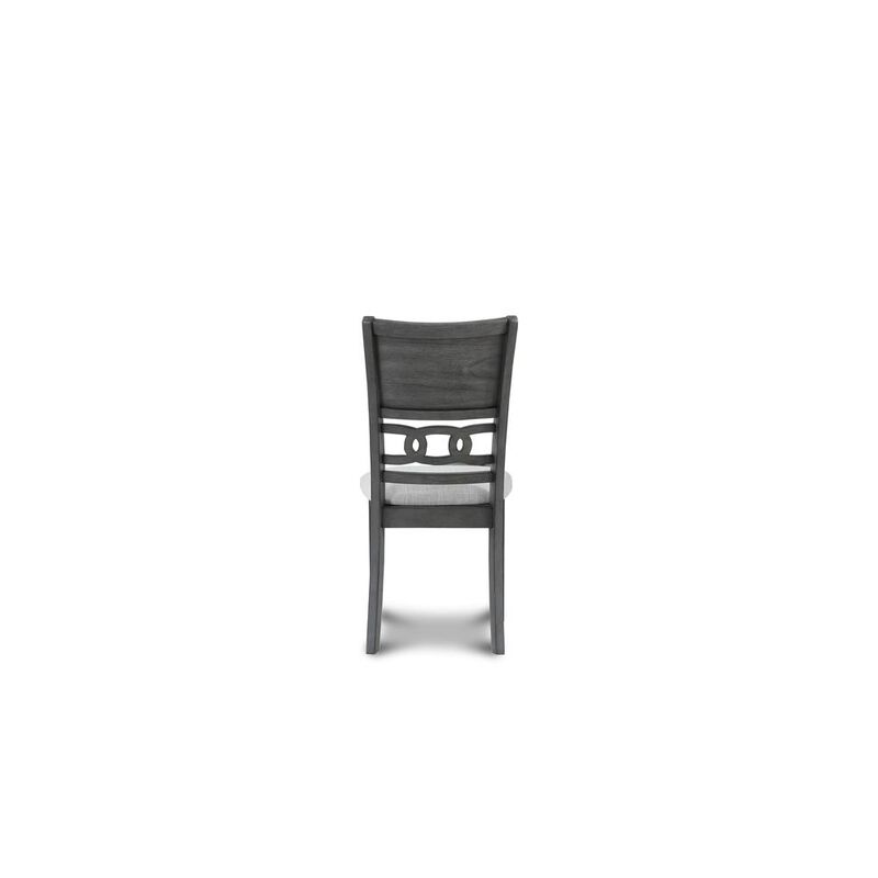 New Classic Furniture Furniture Gia Solid Wood Dining Chair in Gray (Set of 2)