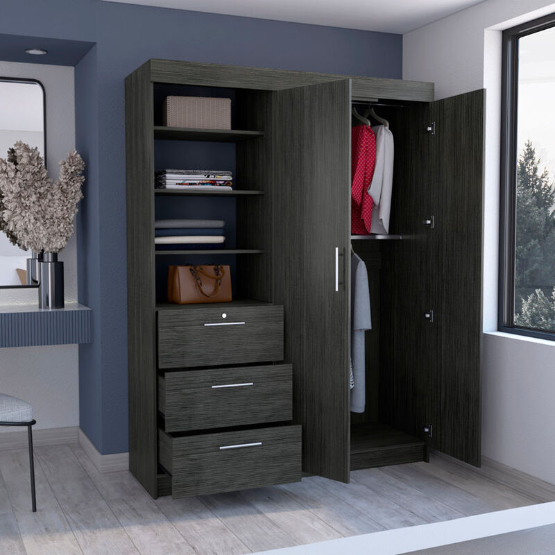 Armoire Rumanu, Bedroom, Smoky Oak