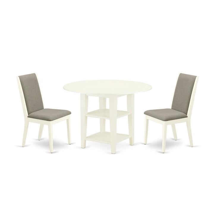 Dining Room Set Linen White