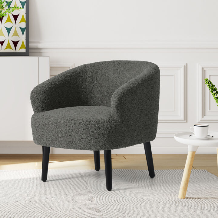 WestinTrends 29" Wide Mid Century Modern Club Barrel Accent Armchair