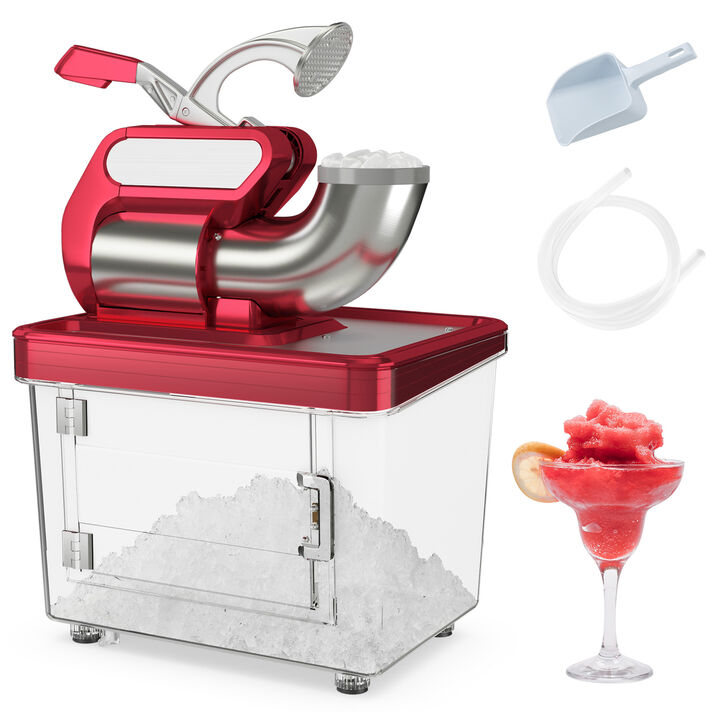 300W Commercial Ice Crusher with Dual Blades and Safety Switch