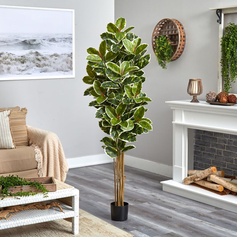 Hivvago 6 Feet Oak Artificial Tree UV Resistant (Indoor/Outdoor)