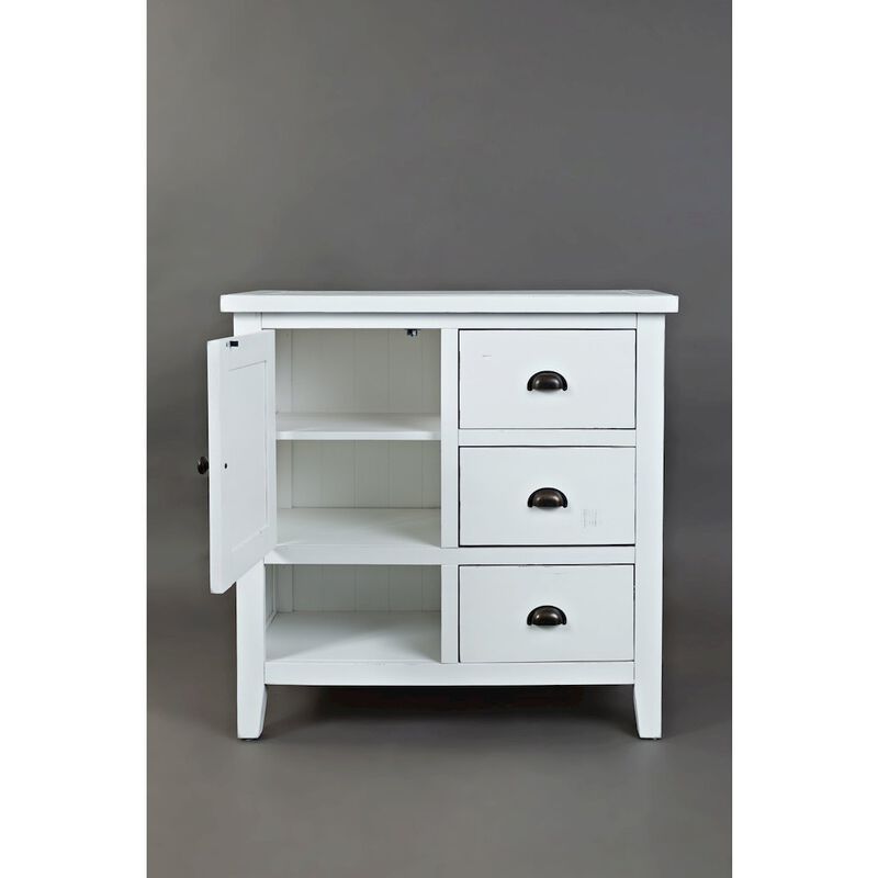 Jofran Artisan's Craft Rustic Farmhouse Distressed Solid Wood Accent Chest