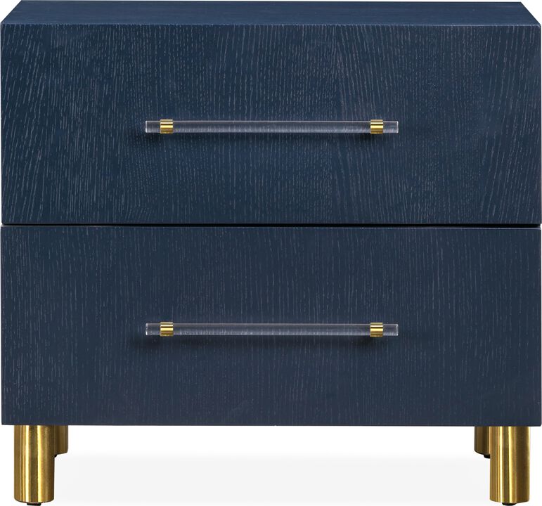 Argento Two Drawer USB Charging Nightstand
