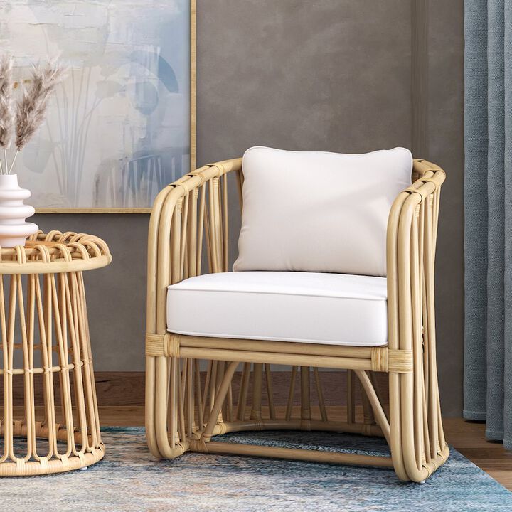 New Pacific Direct Shanaya Rattan Accent Arm Chair