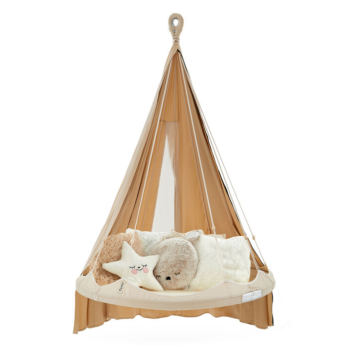 TiiPii Bed Kids Poncho Protective Weather Cover For Bambino TiiPii Bed, Tan