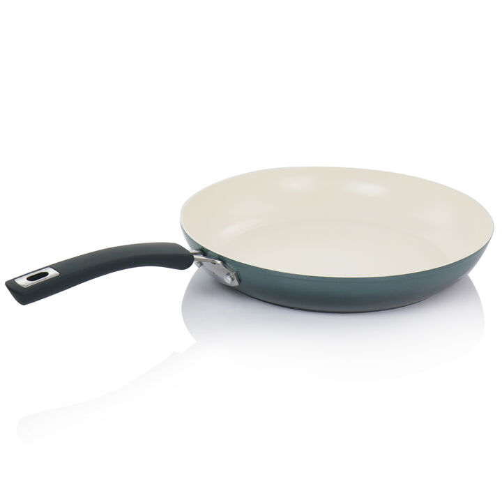Oster Corbett 12 Inch Nonstick Aluminum Frying Pan in Gray