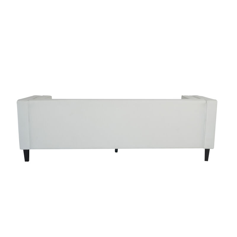 Merax Upholstered Tufted Coach Velvet Sofa