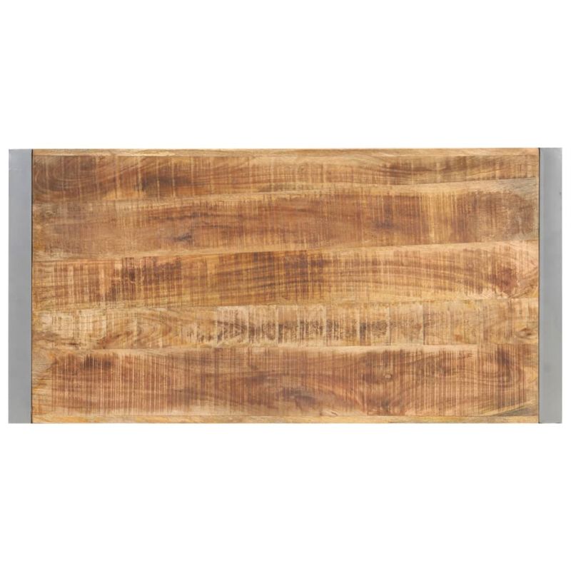 vidaXL Dining Table 47.2"x23.6"x29.5" Solid Rough Mango Wood