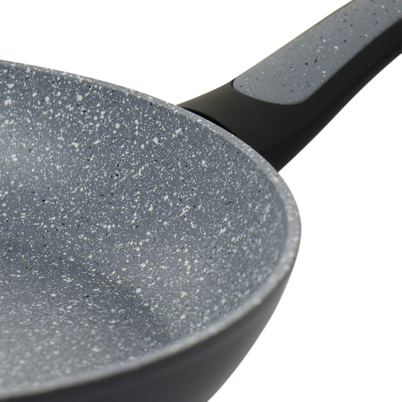 Oster Bastone 10 Inch Aluminum Nonstick Frying Pan in Speckled Gray