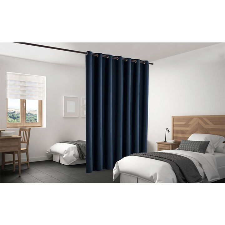Legacy Decor Room Divider Curtain Heavyweight Blackout Premium Fabric Thermal Insulated 48"W X 84" Tall