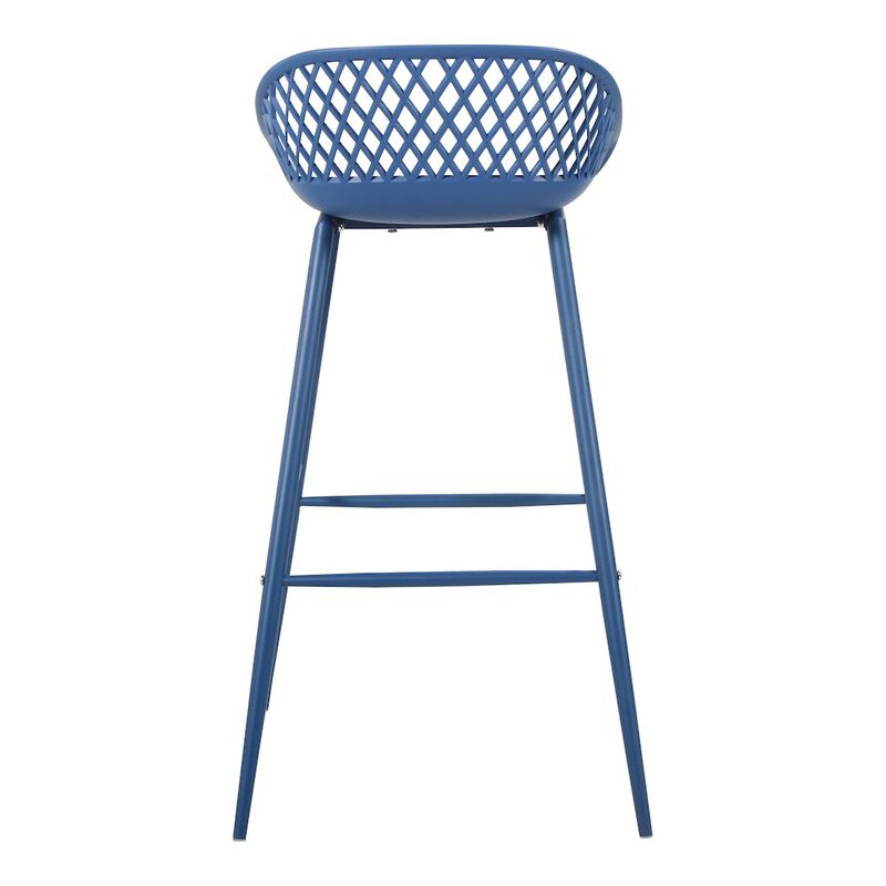 Moe’s Piazza Outdoor Barstool Blue - Set Of Two