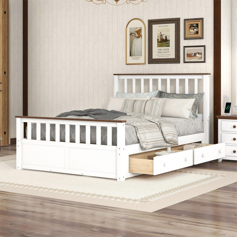 Merax Platform Bed with 2 Drawers