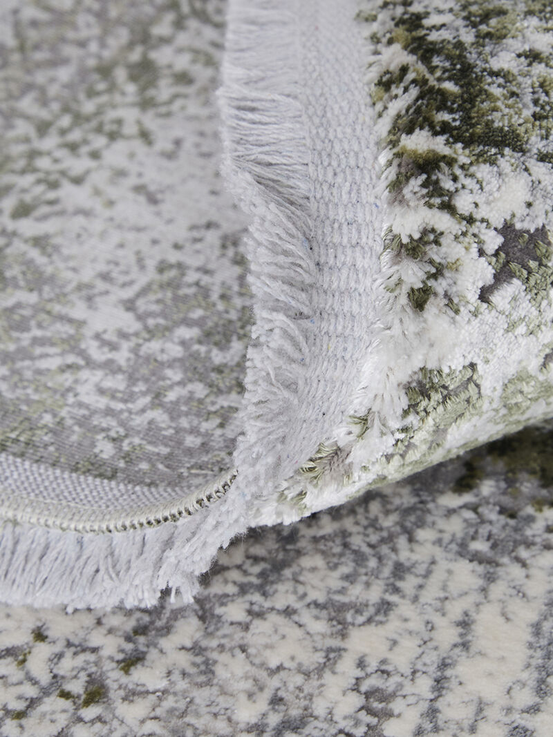 Cadiz 39N5F 3'1" x 5' Gray/Green/Silver Rug