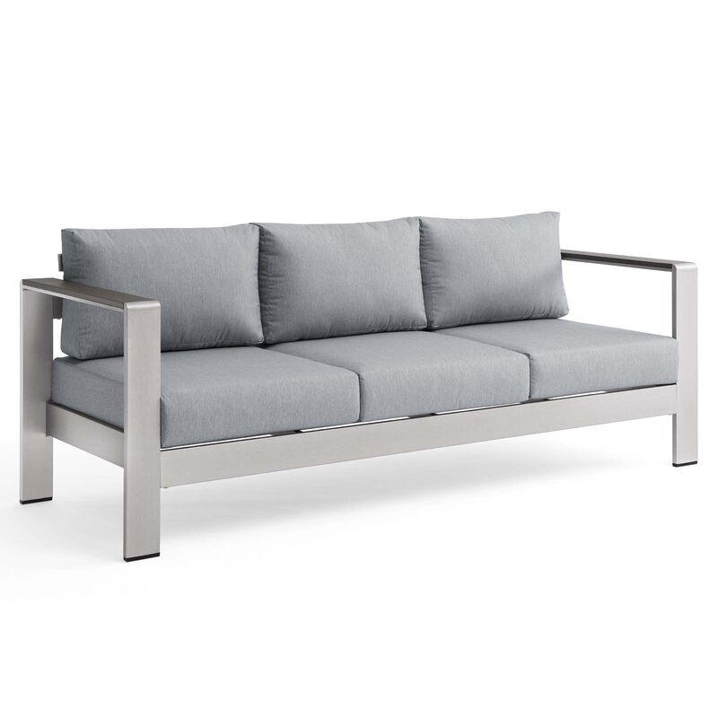 Modway - Shore Outdoor Patio Aluminum Sofa