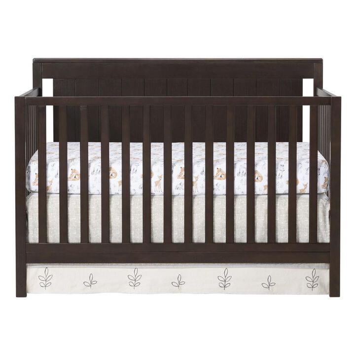 Oxford Baby Lazio 4 In 1 Convertible Crib Espresso