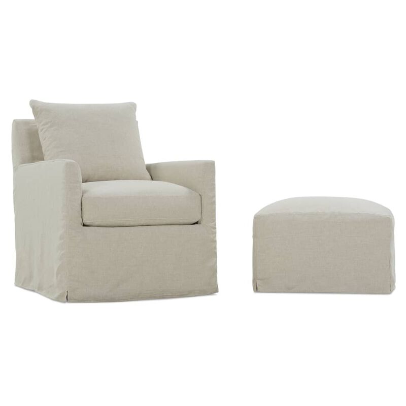 Lilah Slip Ottoman
