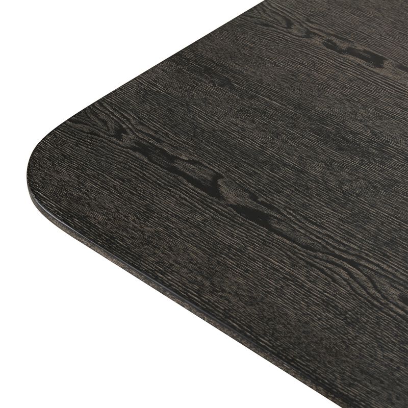 Pasargad Home Novara Design Dark Brown Rectangle Dining Table, 94.5"W